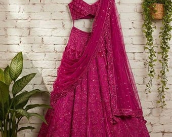 Pink Silk Lehenga Choli With Duptta for Pary Wear