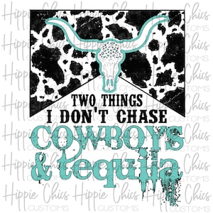 Cowboys & Tequila Cowhide PNG File, Digital Design, Sublimation Design, Digital Download, Instant Download