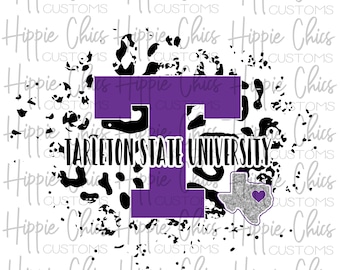 Tarleton State Leopard PNG, Sublimationsdesign (digitaler Download)