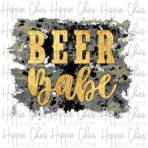 Beer Babe PNG File, Digital Design, Sublimation Design, Digital Download, Instant Download, Tumbler Decal