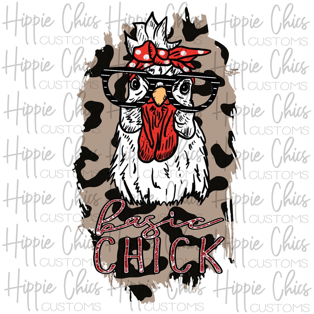 Leopard Pattern Chicken Basic Chick Leopard Print Chicken PNG File, Digital Design, Sublimation ...