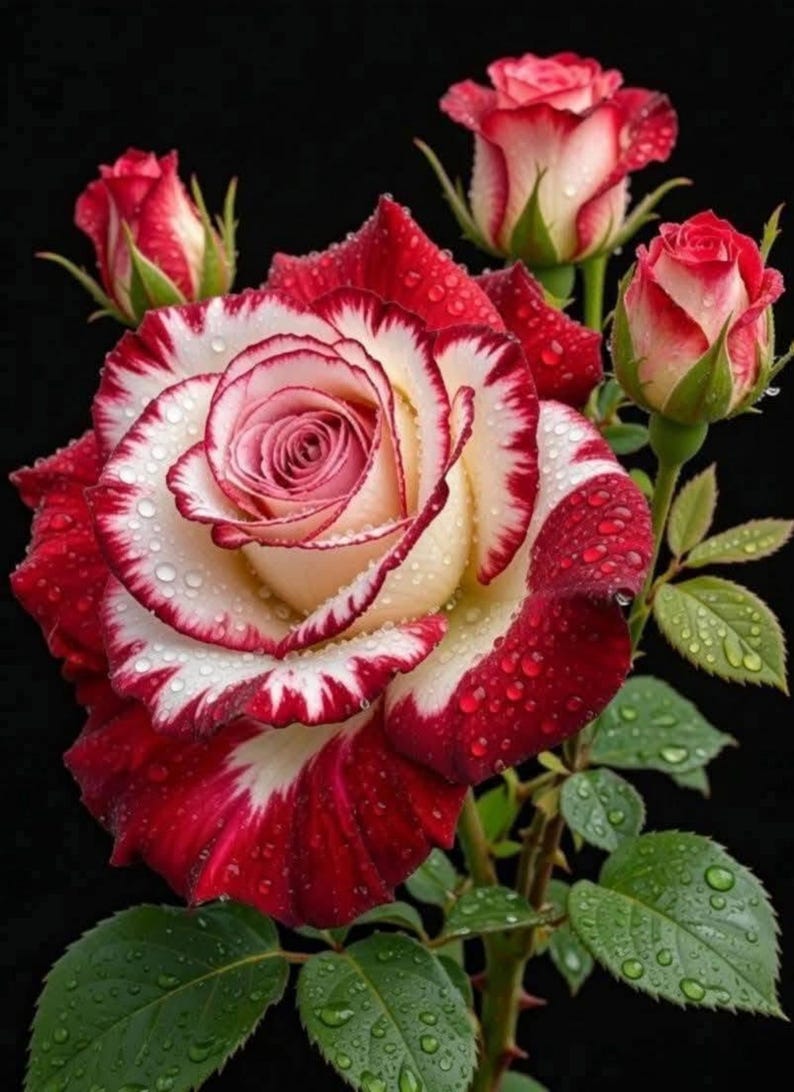 20+rare Bicolor Rose Flower Seeds - Etsy