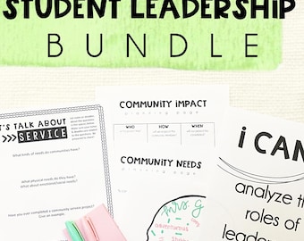 Student Leadership & Citizenship Unit Complete Unit Bundle