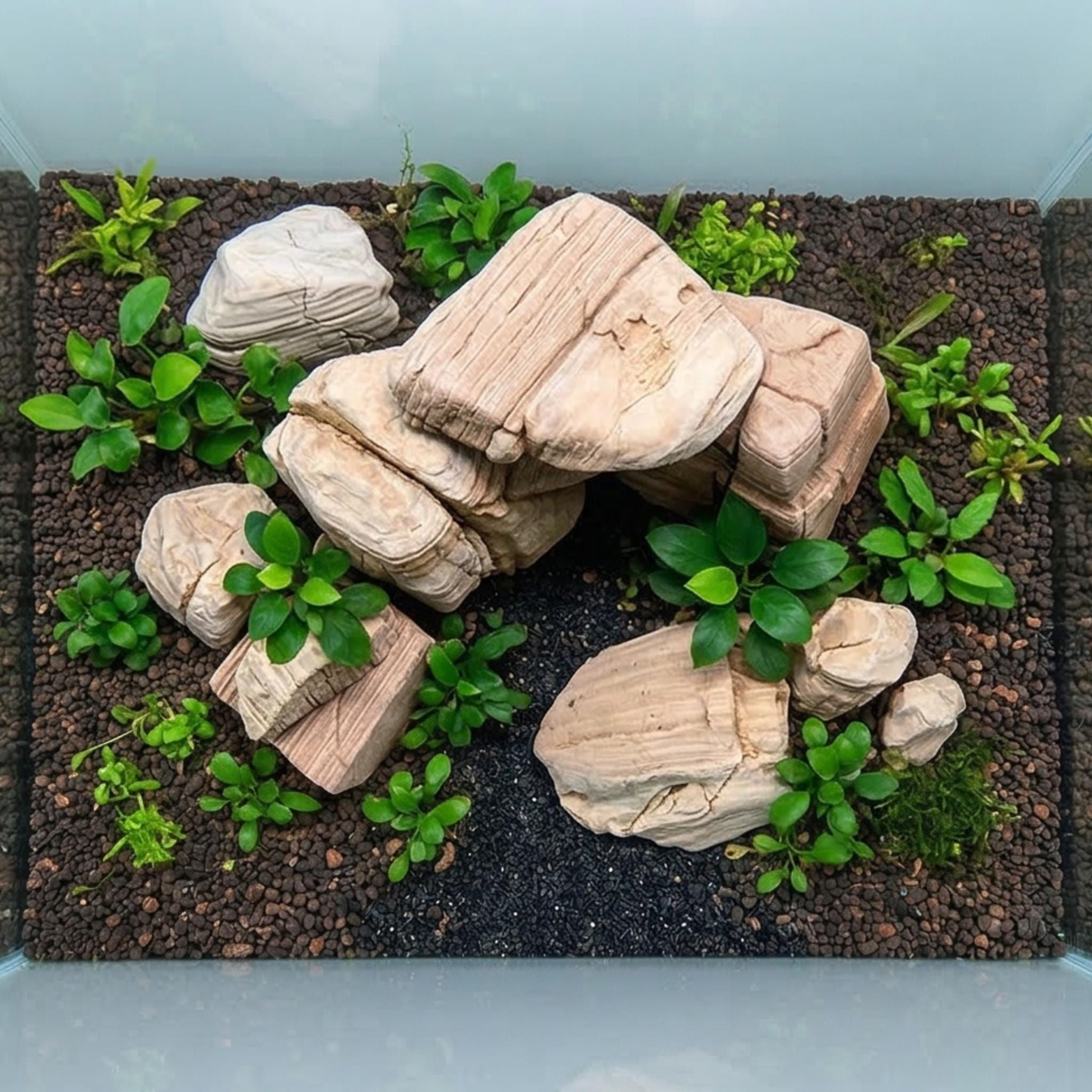 Small Fish Tank Rocks Natural Microporous Fish Tank Stones, Hardscape Aquarium Landscaping ...