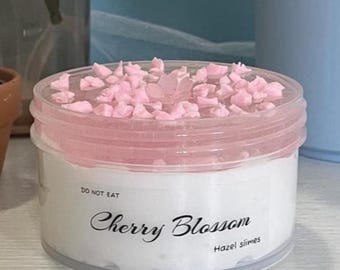 Śluz Kwiat Wiśni, Różowa Przezroczysta Glina, Zabawka Sensoryczna o Zapachu Kwiatów