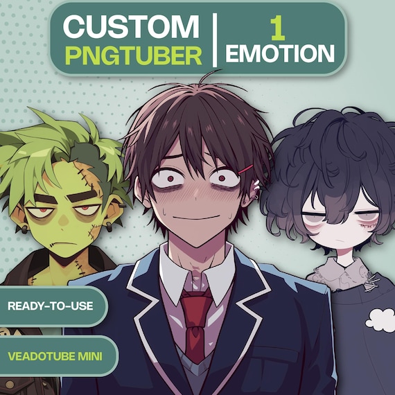 Custom PNGTuber Commission, Personalized Anime Avatar Design for Twitch & YouTube, Veadotube Mini Model, Unique Streamer Character Art