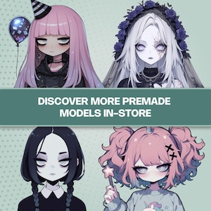 Commission PNGTuber personnalisée, conception d'avatar anime personnalisé pour Twitch et YouTube, mini modèle Veadotube, art du personnage Streamer unique image 5