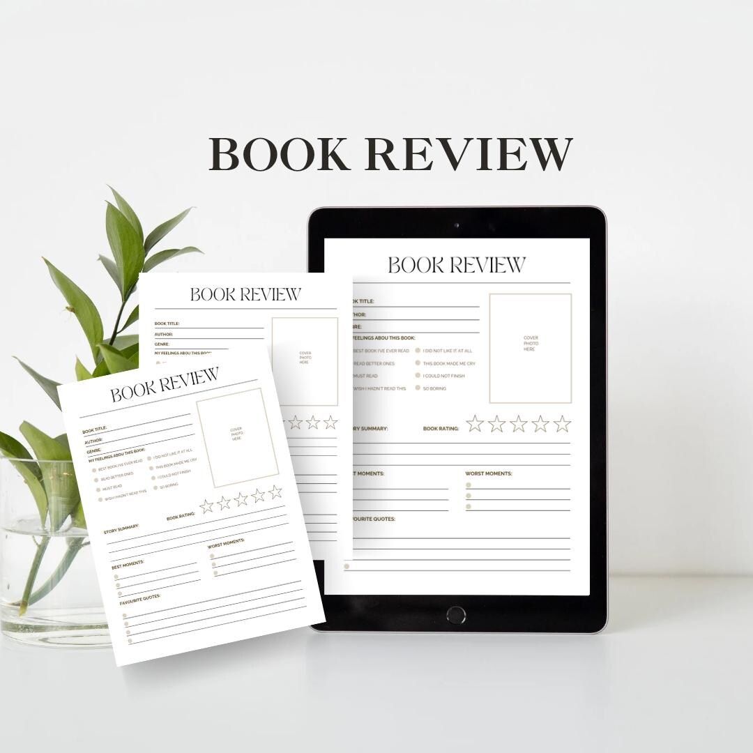 Review Log Book Review Sheet Log - Etsy