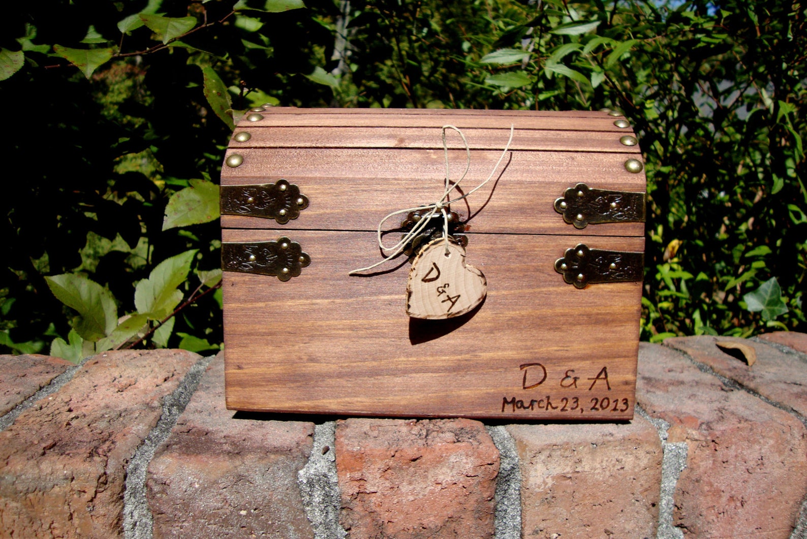 Wedding Guest Book Keepsake Box With Hearts Etsy