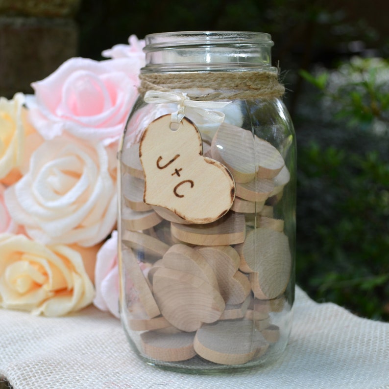 Guest Book Mason Jar for 50100 guests Date Night Jar Advice Etsy