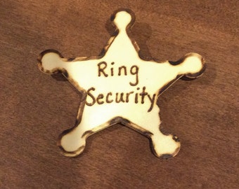 Ring security, ring security pin, ring bearer gift, ring bearer pin