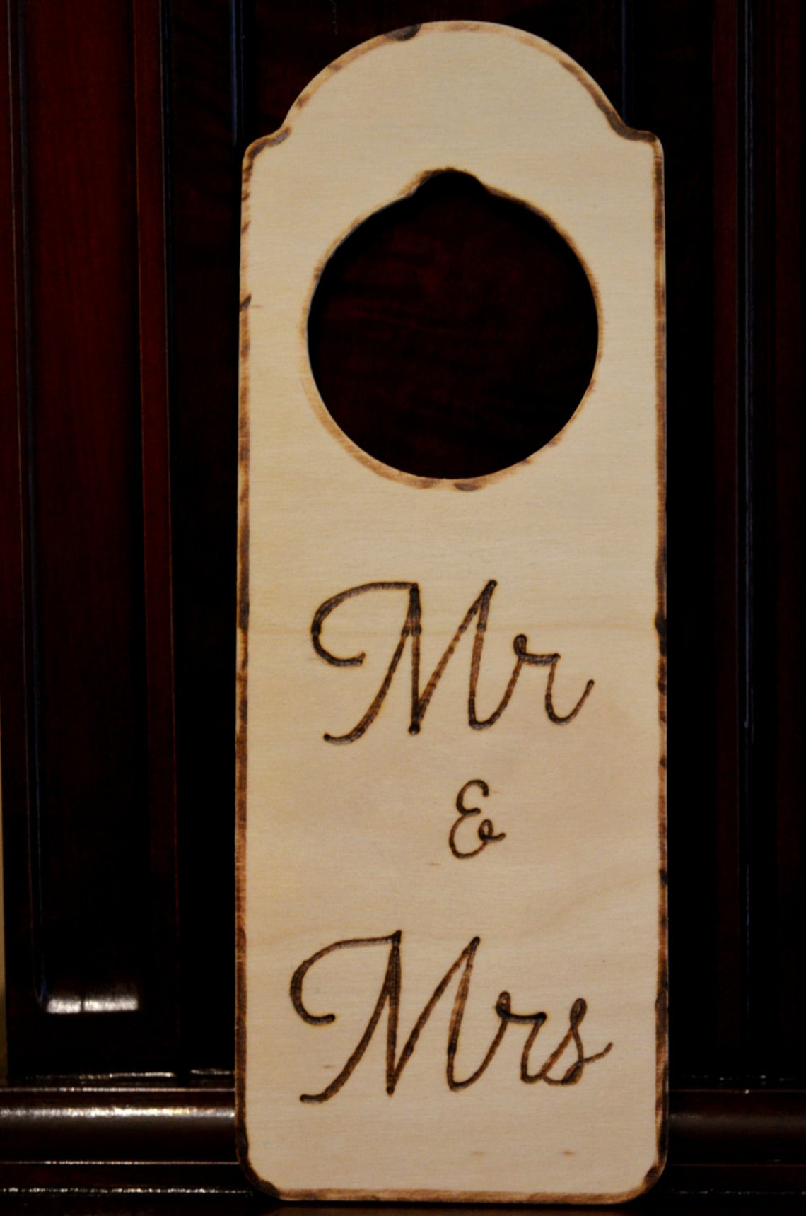 Mr and Mrs Door Hanger - Etsy