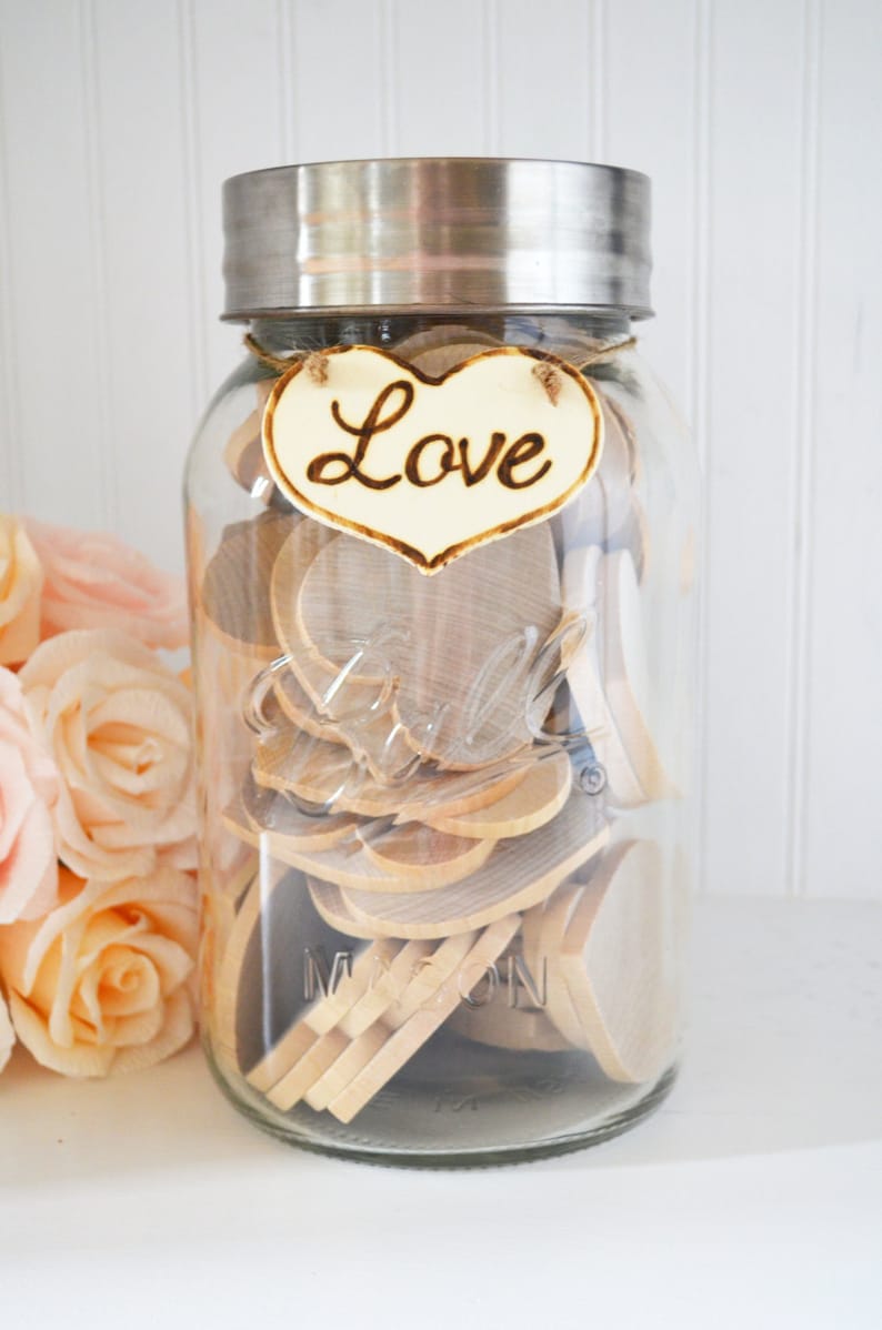 Extra Large Guest Book Mason Jar for 30120 guests Date Night Etsy