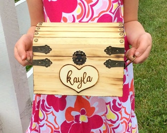 Kids keepsake box, Keepsake box, hope chest, graduation gift, bride, baby, child, Rustic box, treasure chest, jewelry box