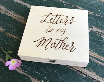 Letters to my Mother Box, letter box, mom, mother, Mother's Day, gift for mom