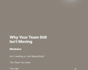 なぜあなたのチームはまだ前進しないのか｜マネージャー向けチームリーダーシップバンドル｜説明責任とコミュニケーションに関する4つのPDFモジュール