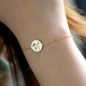 Foto Personalizado Chapado en Plata Pulsera Brazalete Regalo de Cumpleaños madres Disfraz Foto Personalizado Chapado en Plata Pulsera Brazalete Regalo de Cumpleaños madres Disfraz