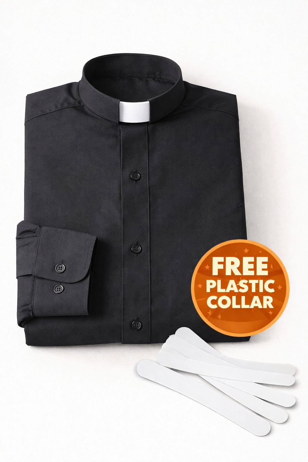dress shirt collar plastic 100 Thick 2.2 inches Plastic Collar Stays for Men Dress Shirts in Portable Case, Men's, Size: All Sizes, White