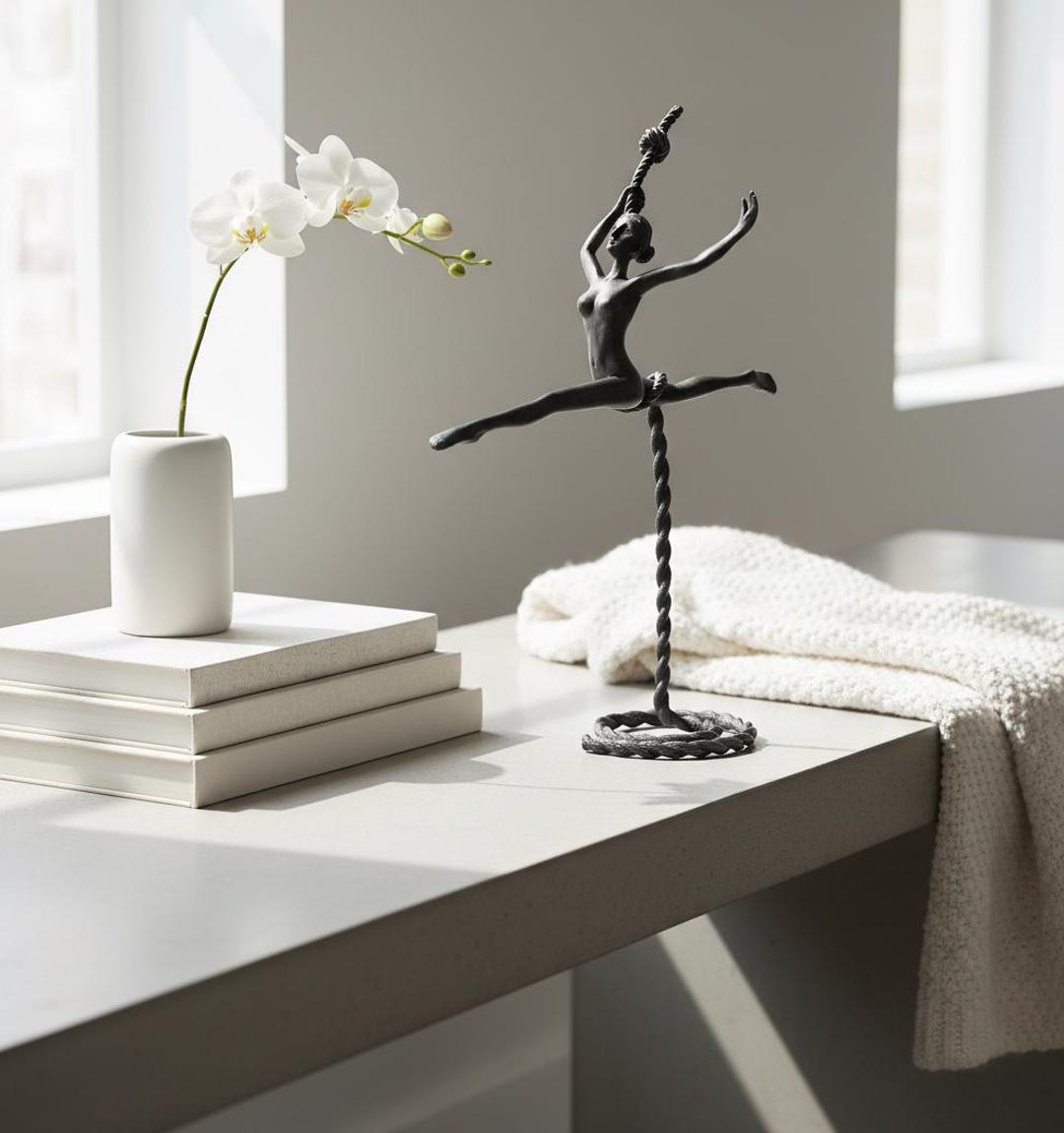 Graffiti Abstract Sitting Figurine Sculpture | Modern Pop Art Decor ...
