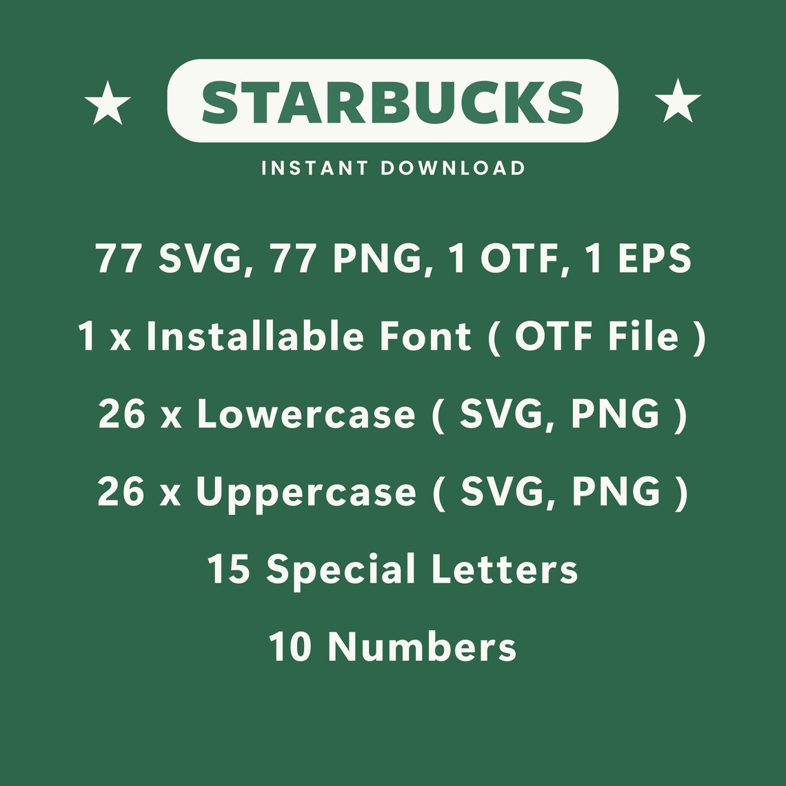 Starbucks Letter R Starbucks Font | Coffee Font | SVG & PNG Files | Starbucks Letters ...