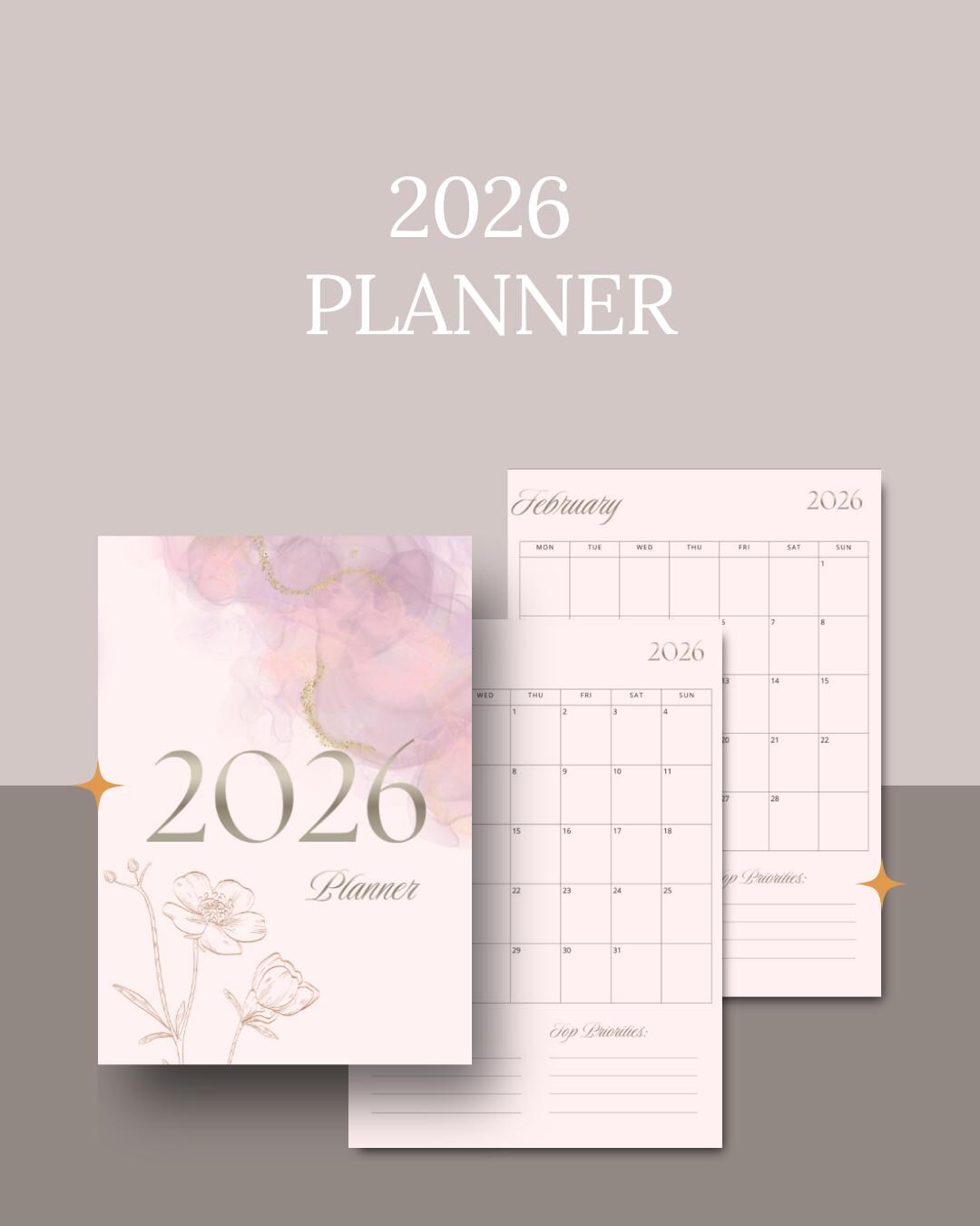2026 Digital Daily Planner - Etsy