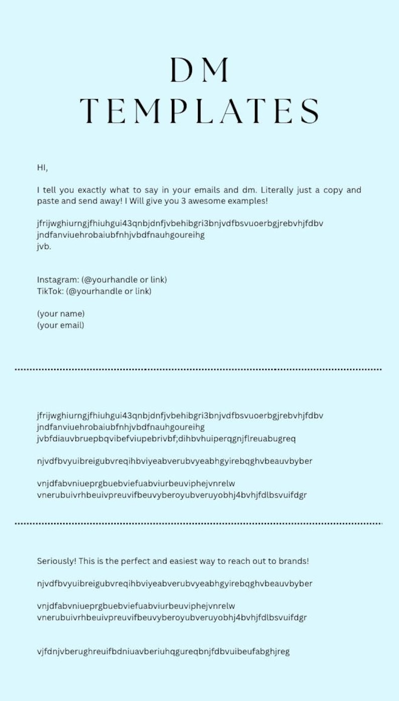 OVER 450+ Brand Emails & Bachelorette PR Templet Emails and DM - Etsy
