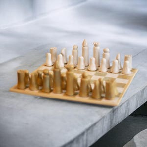 Ajedrez Cerámica - Juego Mesa Gres, Regalo Colección