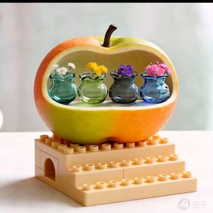 5/10X 20 mm Windgong Mini Speelgoed Huisje Glazen Vaas Mini Aquarium Wensfles Glazen Fles Simulatie Vaas Pot Model Accessoires Speelgoed