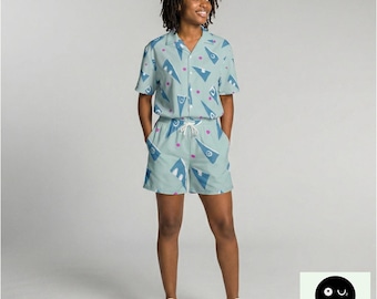 Pantalones cortos de The Fun Design Studio - Ropa con estética de los 90, pantalones unisex para festivales, pantalones de Fresh Prince, pantalones deportivos estilo rave de los 80, ropa urbana, pantalones cortos unisex