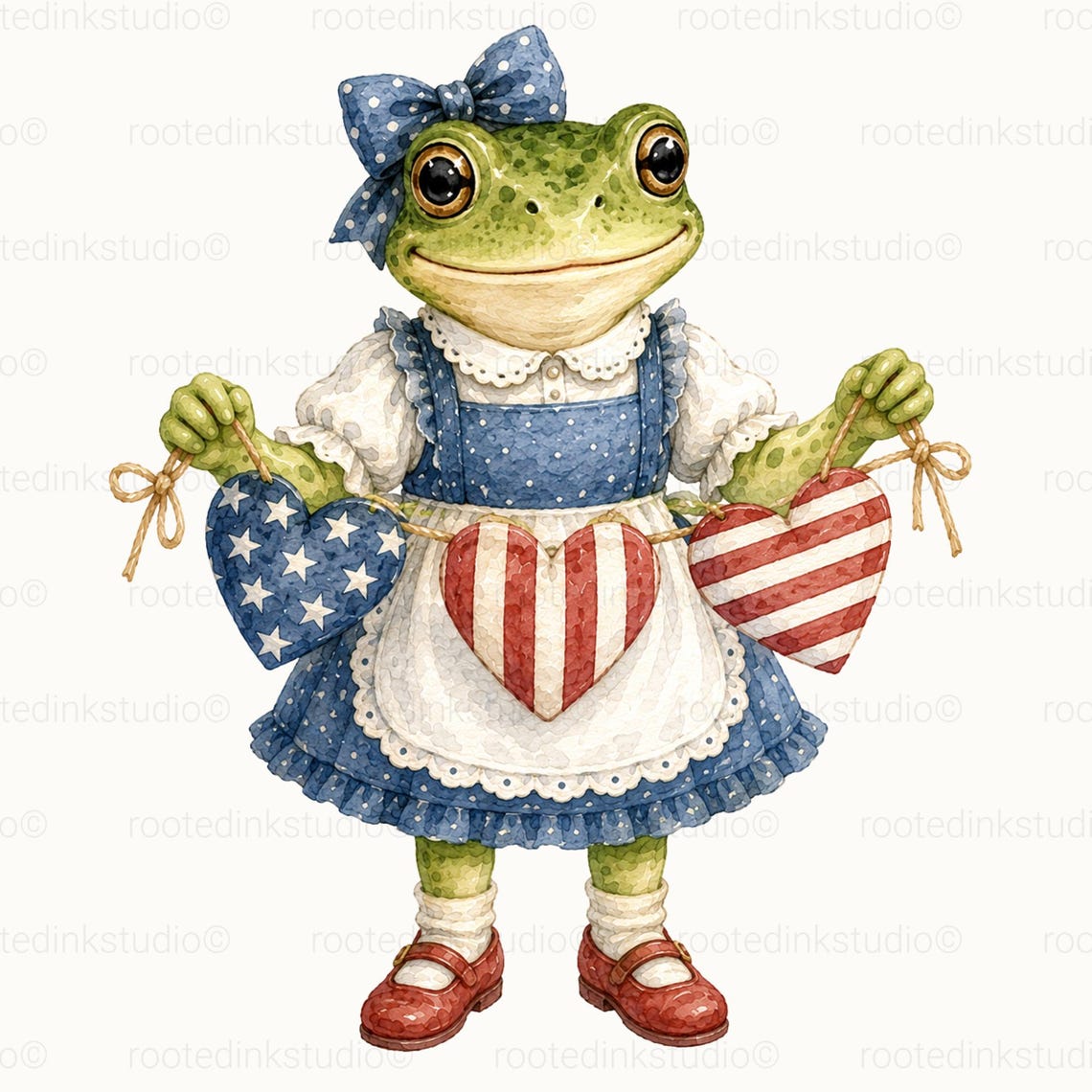 Frog Clipart Bundle Patriotic Colonial Frogs 18 PNG Transparent 4th of ...