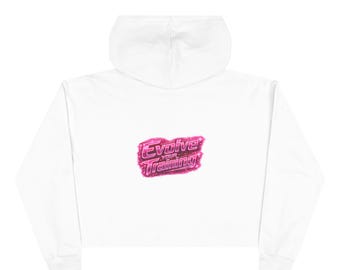 Moletom cropped com capuz Raw K9 Paw Logo Evolve Your Training | Moda urbana para treinadoras e condutoras de cães policiais