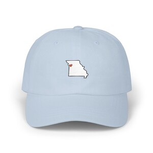 Embroidered Kansas City Love dad cap | Missouri State Outline with KC Heart hat image 10