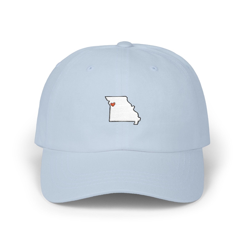 Embroidered Kansas City Love dad cap | Missouri State Outline with KC Heart hat image 10