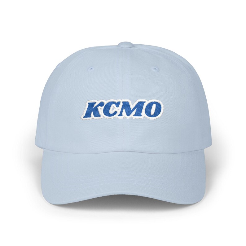 KCMO Kansas City Baseball Radio Script geborduurde Dad Cap | Retro Kansas City-hoed afbeelding 8