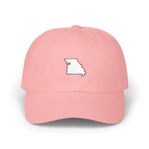 Embroidered Kansas City Love dad cap | Missouri State Outline with KC Heart hat image 14