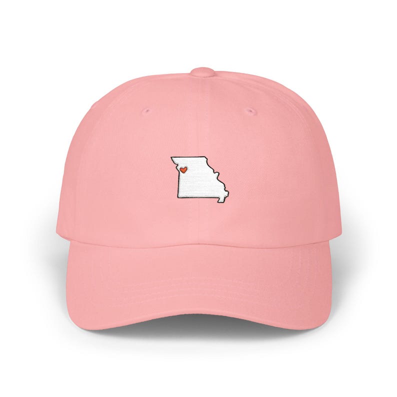 Embroidered Kansas City Love dad cap | Missouri State Outline with KC Heart hat image 14
