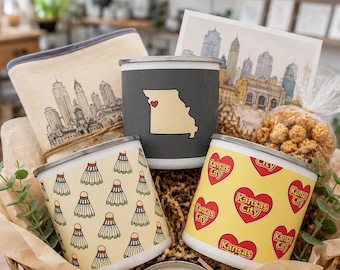 Kansas City Enamel Camping Mug | Cute Local Theme Outdoor Coffee Cup Set