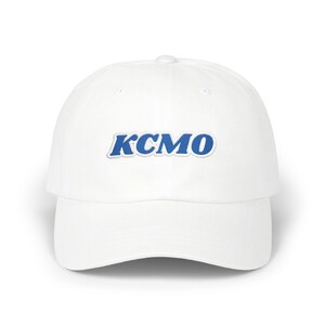 KCMO Kansas City Baseball Radio Script geborduurde Dad Cap | Retro Kansas City-hoed afbeelding 5