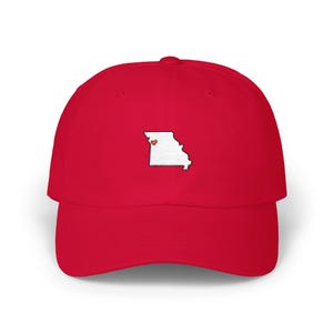 Embroidered Kansas City Love dad cap | Missouri State Outline with KC Heart hat image 15
