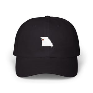 Embroidered Kansas City Love dad cap | Missouri State Outline with KC Heart hat image 12