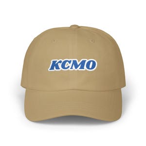 KCMO Kansas City Baseball Radio Script geborduurde Dad Cap | Retro Kansas City-hoed afbeelding 7