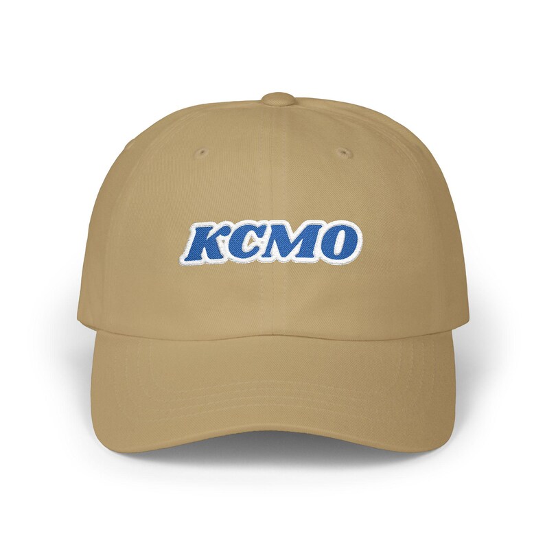 KCMO Kansas City Baseball Radio Script geborduurde Dad Cap | Retro Kansas City-hoed afbeelding 7