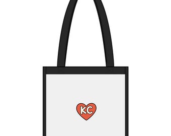 KC Heart Tote | Large Sized Clear Stadium Tote
