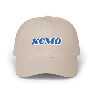 KCMO Kansas City Baseball Radio Script geborduurde Dad Cap | Retro Kansas City-hoed afbeelding 6