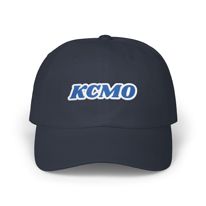 KCMO Kansas City Baseball Radio Script geborduurde Dad Cap | Retro Kansas City-hoed afbeelding 9