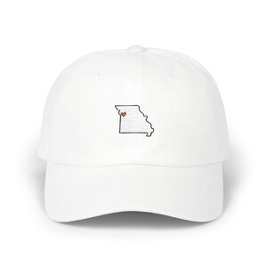 Embroidered Kansas City Love dad cap | Missouri State Outline with KC Heart hat image 5