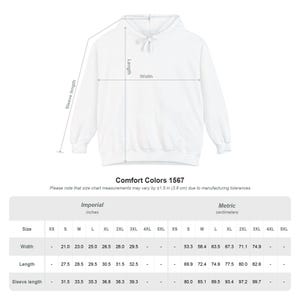 Comfort Colors Chicago Flag Patch Hoodie | White Hoodie with Chicago Stars Design image 15