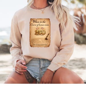 Chemise 250 ans Freedom : style déclaration vintage, t-shirt histoire américaine