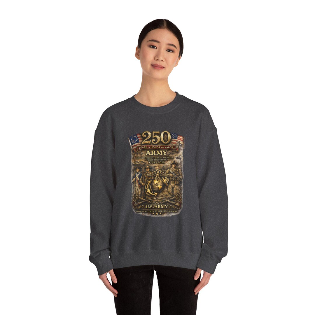 Army 250 Years Shirt 1775-2025 Patriotic Military Anniversary T Shirt ...