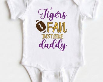 Infant Tigers Fan Bodysuit, Football Game Day Outfit, Daddy's Mini Me Onesie®